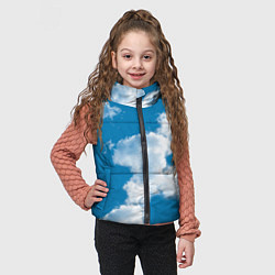 Детский жилет Небо в облаках, цвет: 3D-светло-серый — фото 2