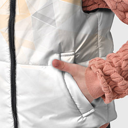 Детский жилет Однотонный белый и желто-серый геометрический, цвет: 3D-светло-серый — фото 2