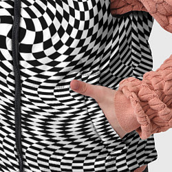 Детский жилет Гипнотическая спираль - оптическая иллюзия, цвет: 3D-светло-серый — фото 2