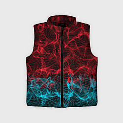 Детский жилет Двухцветная абстракция, цвет: 3D-черный