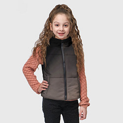 Детский жилет Черный, серый бежевый градиент, цвет: 3D-светло-серый — фото 2