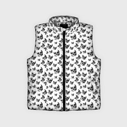 Детский жилет Череп без челюсти, цвет: 3D-светло-серый