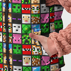 Детский жилет Minecraft - characters, цвет: 3D-черный — фото 2