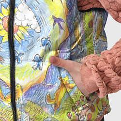 Детский жилет Жизнь суслика рисунок карандашами, цвет: 3D-красный — фото 2