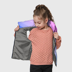Детский жилет Абстракция с неоном, цвет: 3D-светло-серый — фото 2