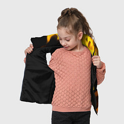 Детский жилет GTA - gold gradient: надпись, символ, цвет: 3D-черный — фото 2