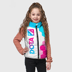 Детский жилет Dota neon gradient style: по-вертикали, цвет: 3D-черный — фото 2