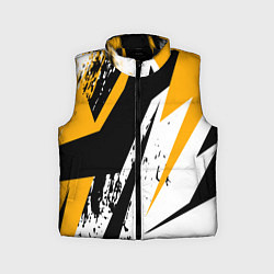 Детский жилет Гоночная абстракция, цвет: 3D-черный