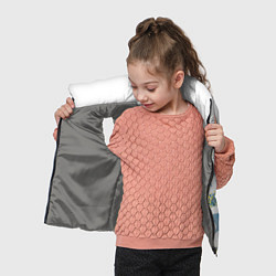 Детский жилет Слоник с одуванчиком, цвет: 3D-светло-серый — фото 2