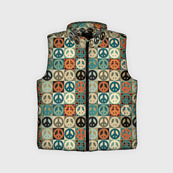 Детский жилет Peace symbol pattern, цвет: 3D-светло-серый