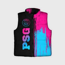 Детский жилет PSG - neon gradient: по-вертикали, цвет: 3D-черный