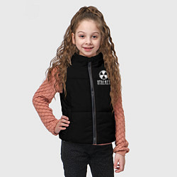Детский жилет STALKER лого, цвет: 3D-светло-серый — фото 2