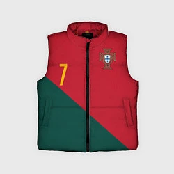 Детский жилет Роналду ЧМ 2022 сборная Португалии, цвет: 3D-красный