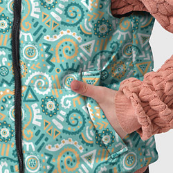 Детский жилет Узор этнический гранж, цвет: 3D-черный — фото 2