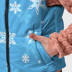 Детский жилет Голубой снегопад, цвет: 3D-черный — фото 2