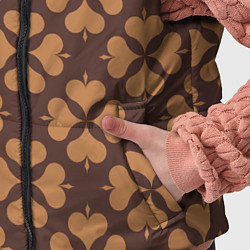 Детский жилет Четырехлистный клевер коричневый, цвет: 3D-красный — фото 2