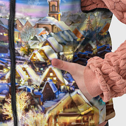 Детский жилет Рождественская деревня, цвет: 3D-светло-серый — фото 2