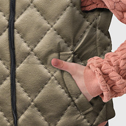 Детский жилет Стёганая кожа - fashion texture, цвет: 3D-черный — фото 2