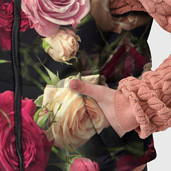 Детский жилет Нежные кустовые розы, цвет: 3D-черный — фото 2