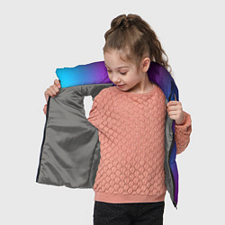 Детский жилет НЕОНОВЫЙ ГРАДИЕНТ, цвет: 3D-светло-серый — фото 2