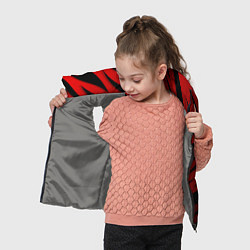 Детский жилет Красный градиент - языки пламени, цвет: 3D-светло-серый — фото 2