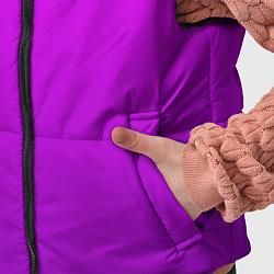 Детский жилет Ярко-фиолетовый градиент, цвет: 3D-черный — фото 2