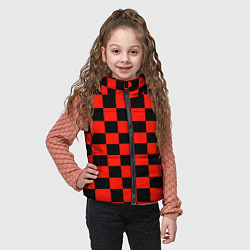 Детский жилет Красный квадрат, цвет: 3D-черный — фото 2