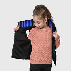 Детский жилет Neon line stripes, цвет: 3D-черный — фото 2