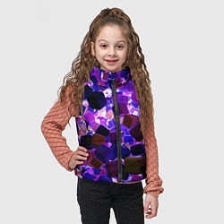 Детский жилет Разноцветные воздушные кубики, цвет: 3D-черный — фото 2