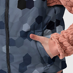 Детский жилет Камуфляж из сот, цвет: 3D-светло-серый — фото 2