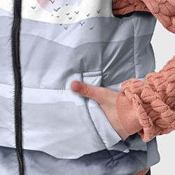 Детский жилет Японский пейзаж - восход солнца, цвет: 3D-красный — фото 2