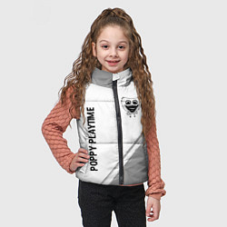 Детский жилет Poppy Playtime glitch на светлом фоне: надпись, си, цвет: 3D-черный — фото 2