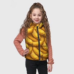 Детский жилет Сочная текстура из бананов, цвет: 3D-светло-серый — фото 2