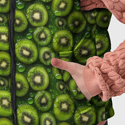 Детский жилет Сочная текстура из мелкого киви, цвет: 3D-черный — фото 2