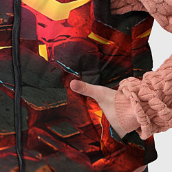 Детский жилет Сломанные лавовые наносоты, цвет: 3D-светло-серый — фото 2