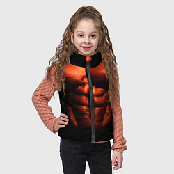 Детский жилет Мускулситое тело, цвет: 3D-светло-серый — фото 2