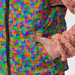 Детский жилет Мелкие блоки Тетрис, цвет: 3D-светло-серый — фото 2