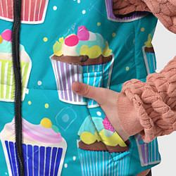 Детский жилет Торты и кексы, цвет: 3D-черный — фото 2