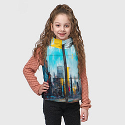 Детский жилет Палитра города, цвет: 3D-черный — фото 2