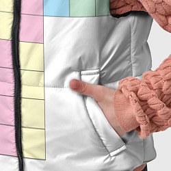 Детский жилет Тетрис буква т падающие блоки, цвет: 3D-красный — фото 2