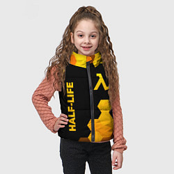 Детский жилет Half-Life - gold gradient: надпись, символ, цвет: 3D-черный — фото 2