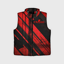 Детский жилет CS GO black and red