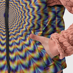Детский жилет Гипнотический рисунок, цвет: 3D-красный — фото 2