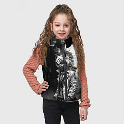 Детский жилет Кибернетический кицунэ, цвет: 3D-светло-серый — фото 2