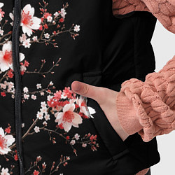 Детский жилет Цветущая сакура - белые и красные, цвет: 3D-светло-серый — фото 2