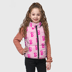 Детский жилет Барби паттерн буква B, цвет: 3D-красный — фото 2