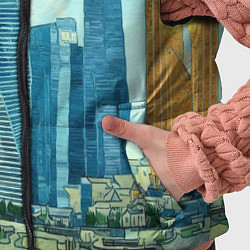 Детский жилет Москва-сити Ван Гог, цвет: 3D-черный — фото 2