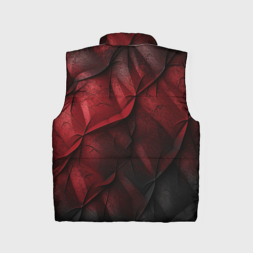 Детский жилет Black red texture / 3D-Светло-серый – фото 2