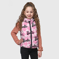 Детский жилет Логотип Барби и розовое кружево, цвет: 3D-светло-серый — фото 2