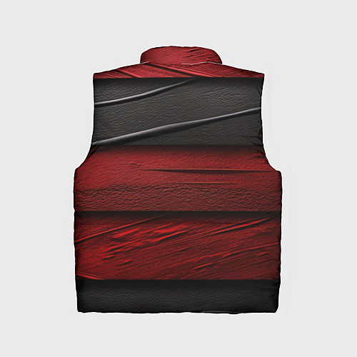 Детский жилет Black red texture / 3D-Светло-серый – фото 2